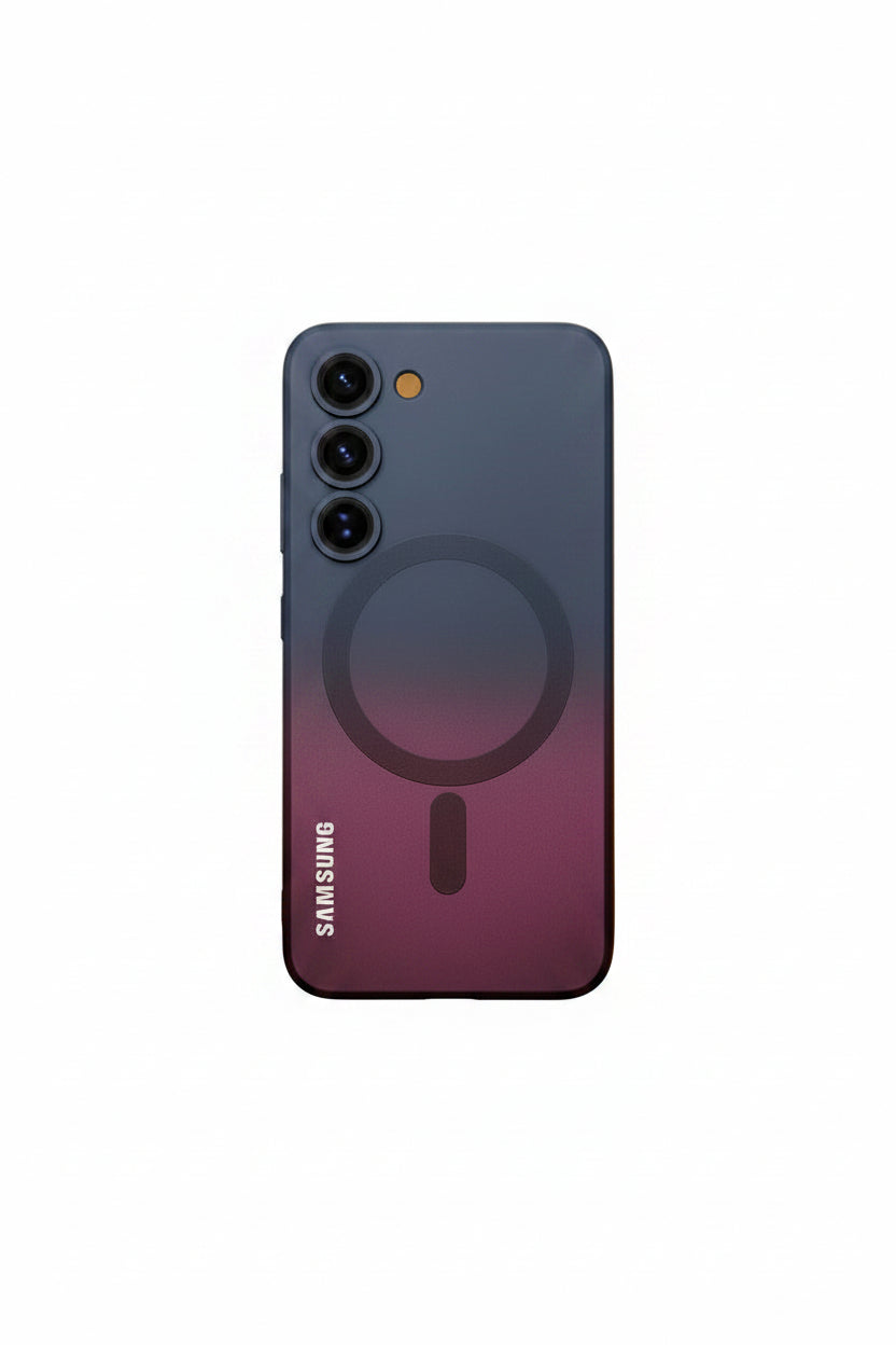Coque en Silicone Souple avec Film Protecteur Objectif – Dégradé pour Samsung Galaxy S23