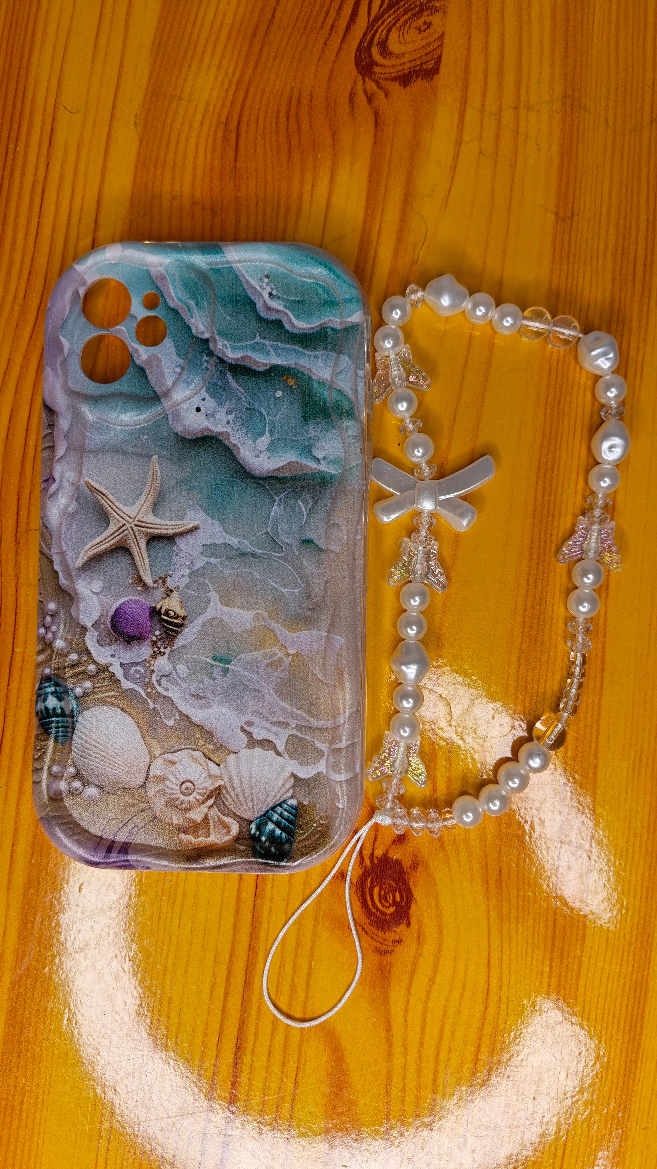 Coque iPhone motif coquillages et étoiles de mer – Étui tendance et protecteur | iPhone 11 & iPhone 15 Pro Max
