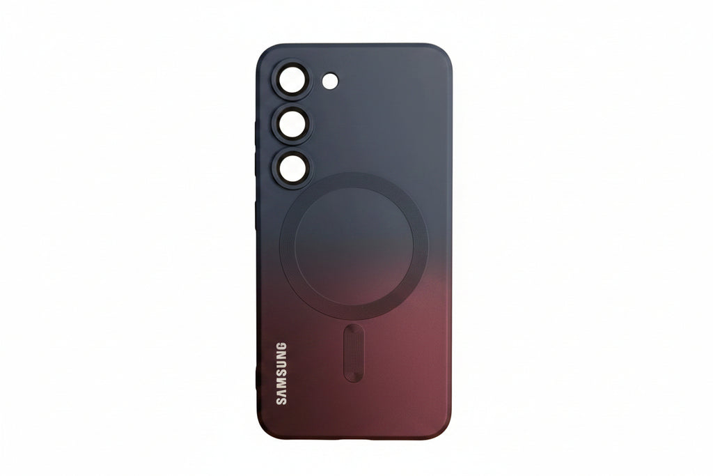 Coque en Silicone Souple avec Film Protecteur Objectif – Dégradé pour Samsung Galaxy S23