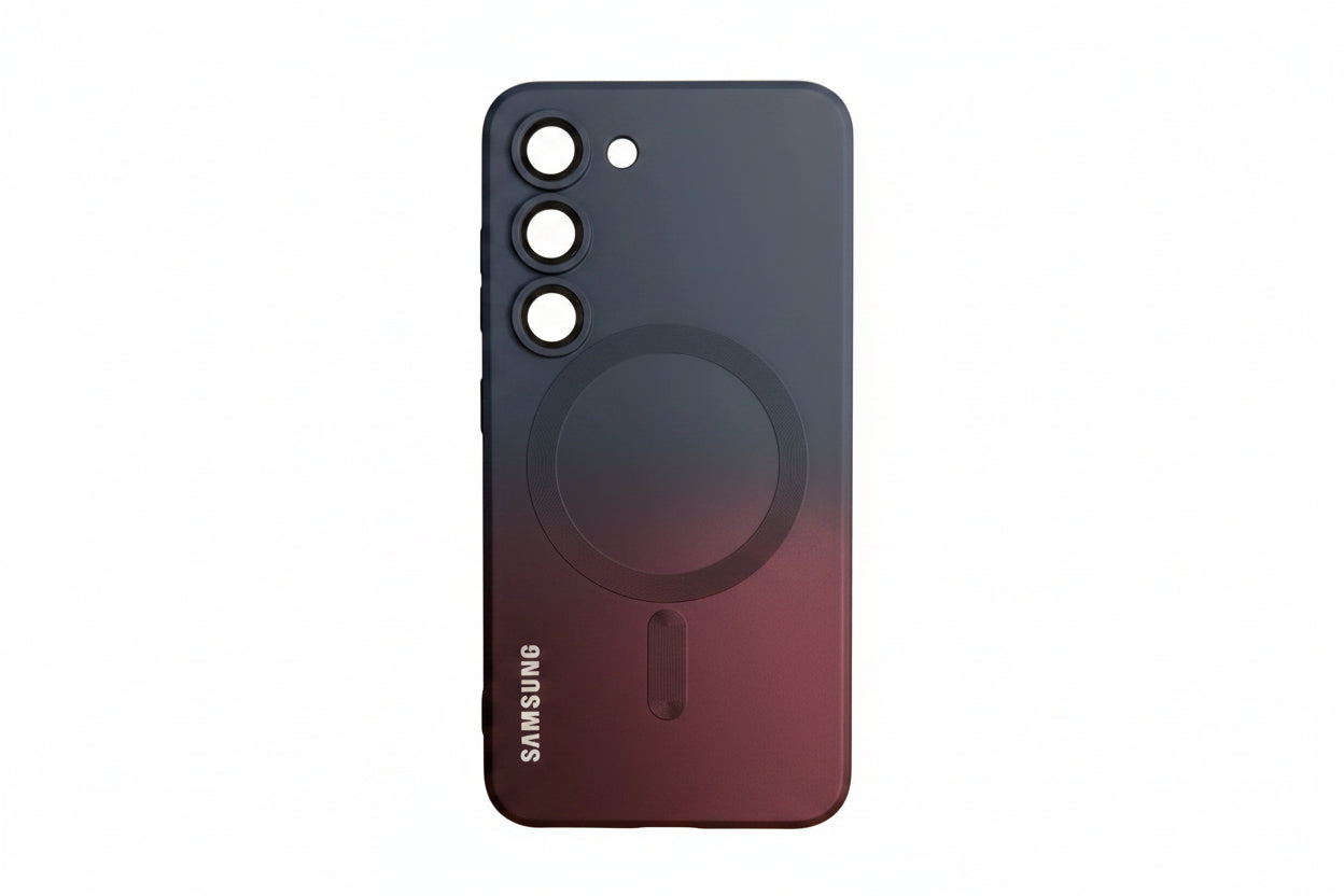 Coque en Silicone Souple avec Film Protecteur Objectif – Dégradé pour Samsung Galaxy S23