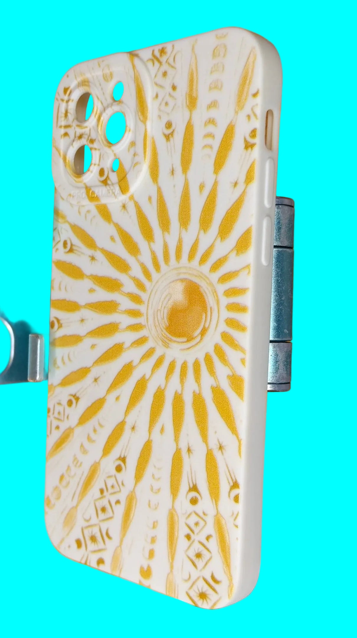 Coque iPhone 11 Pro style estival artistique – Soleil doré | Étui tendance et protecteur