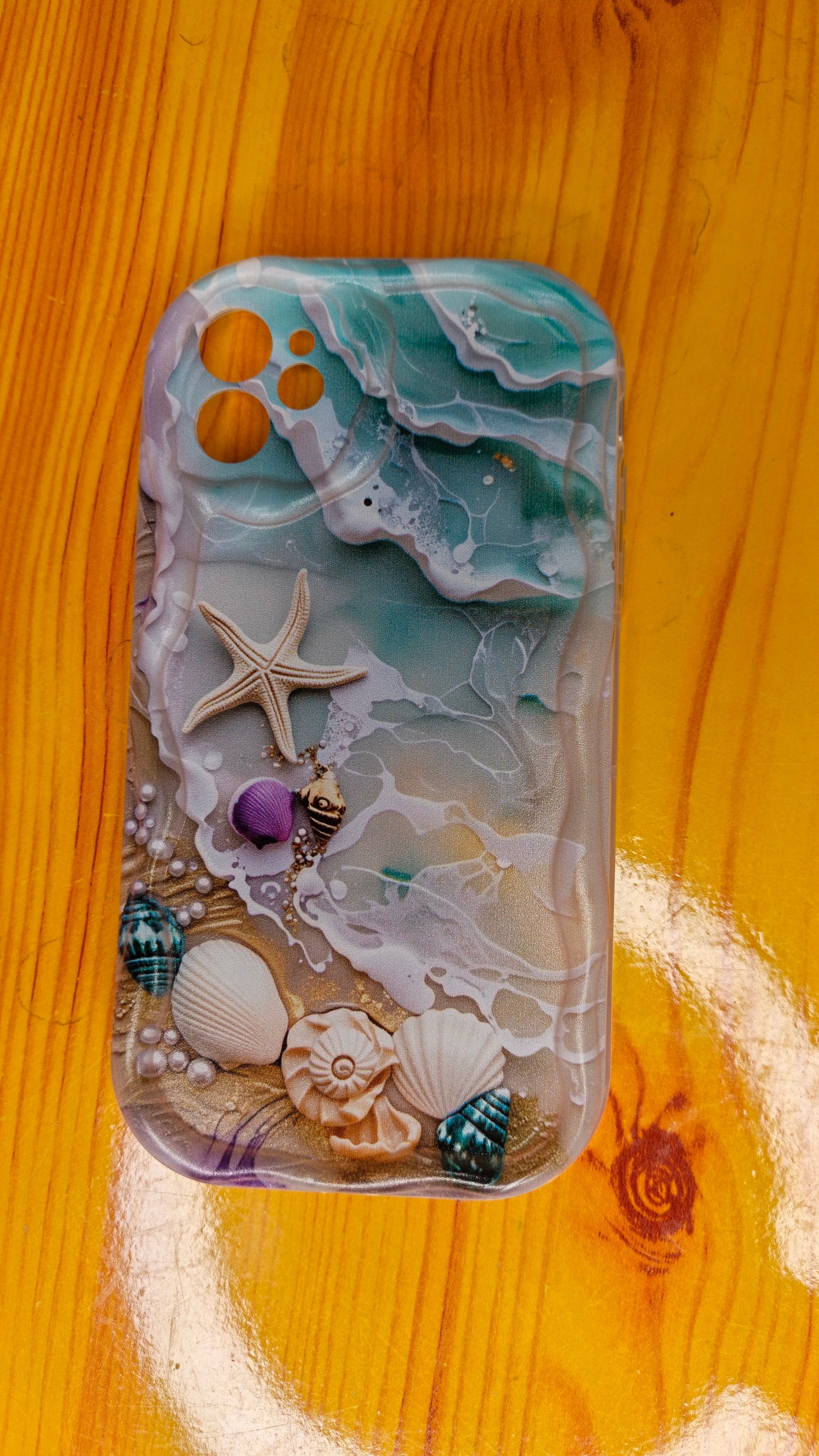 Coque iPhone motif coquillages et étoiles de mer – Étui tendance et protecteur | iPhone 11 & iPhone 15 Pro Max