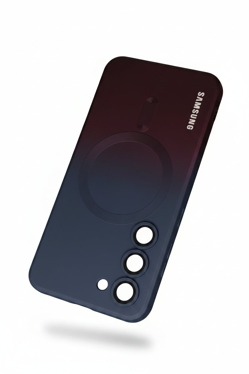 Coque en Silicone Souple avec Film Protecteur Objectif – Dégradé pour Samsung Galaxy S23